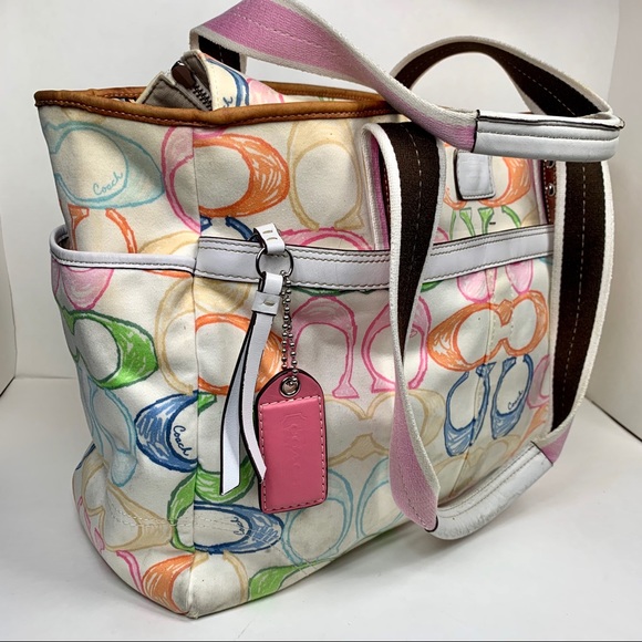 Coach Hampton Scribble Diaper Bag - Picture 4 of 12